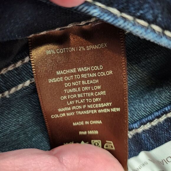 Kut from the Cloth Diana Skinny Jeans Dark Wash Size 10 - Picture 10 of 14